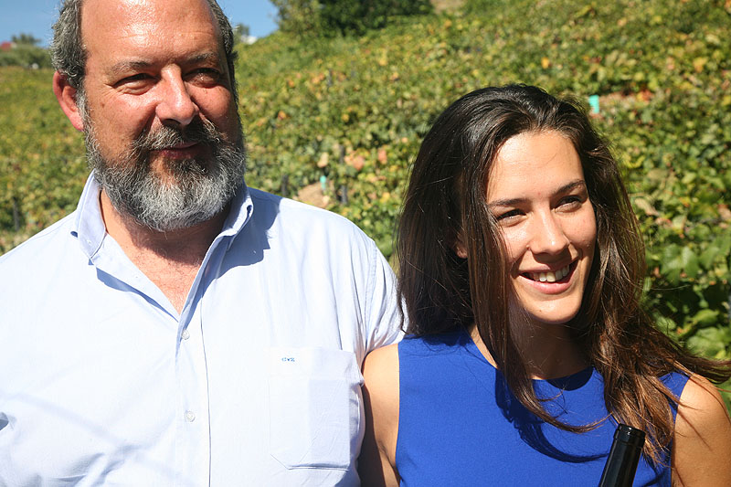 Cristiano van Zeller mit seiner Tochter: Der Spross einer alten Portwein-Familie nun Rotweine im Douro.