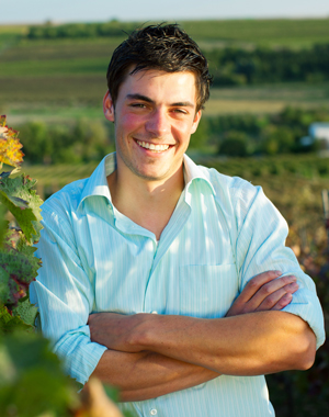 Fabian Mengel, Weingut Zimmer-Mengel, Engelstadt. Foto: TOM SOLO