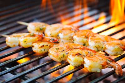 Superlecker: Gegrillte Garnelen. Foto: Ramona Heim, Fotolia