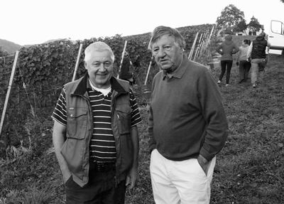 Heinz Knapp (rechts), Weingut Knapp / Jagdhaus Hubertus, Baden-Baden.