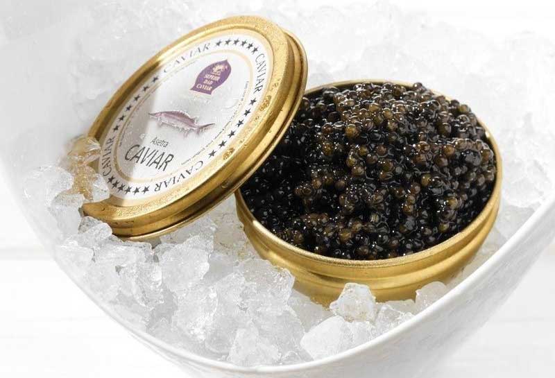Ossietra oder Asetra-Kaviar vom Russischen Stör. Foto: Sepehr Dad Caviar