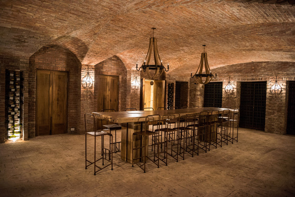 Repräsentationsraum in der Bodega Rosell Boher.