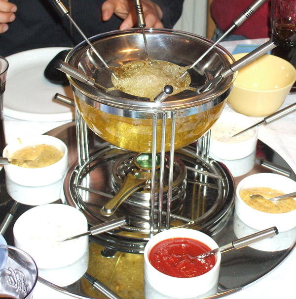 Fleischfondue. Foto: Olga Meier Sander pixelio