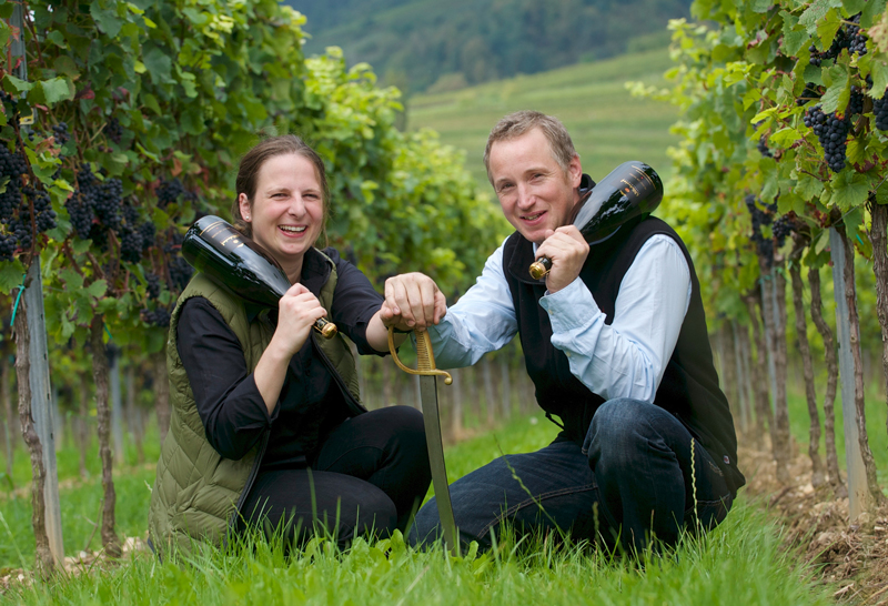 Weingut Wilhelmshof, Barbara Roth und Thorsten Ochocki. Foto: Joerg Saenger