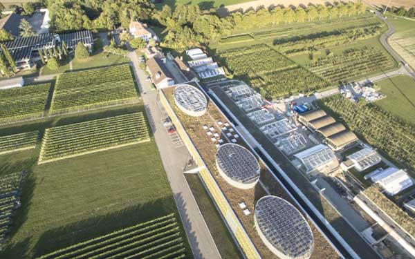 Die Schweizer Forschungsanstalt agroscope in Changins bei Nyon am Genfer See
