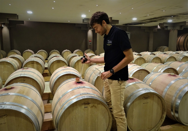 Domaine de la Croix, der Oenologe Edouard Planel