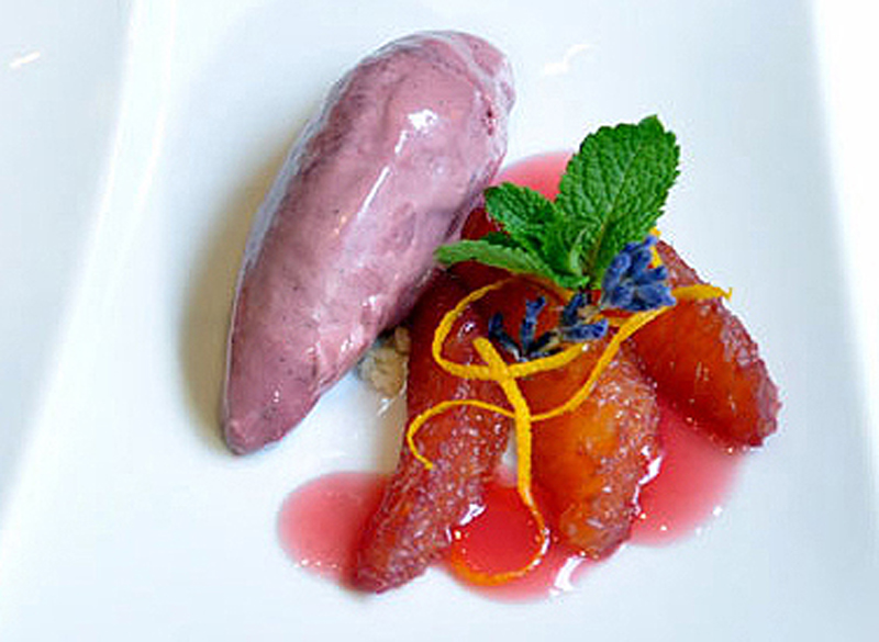 Glühweineis mit Gewürzorangen