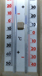 Bei der Lese zeigte das Thermometer minus 11° C.