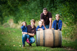Anke und Achim Martin mit Nachwuchs.