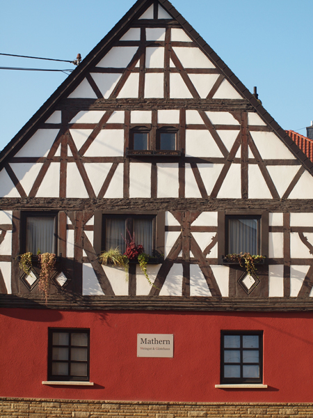 The historical family house of the estate Mathern