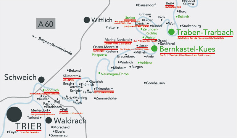 Moselle Architecture Route, middle Moselle - klick for a pdf