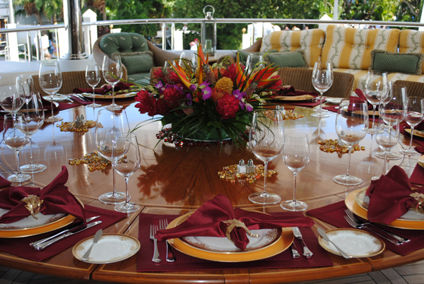 Die schöne Tafel – die richtigen Gläser.