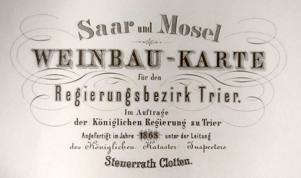 Die erste Weinbaukarte 1868 - Impressum. Quelle: www.vinolismus.com