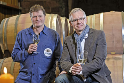 Winzerkeller Auggener Schäf, Kellermeister Andreas Philipp und Geschäftsführer Thomas Basler.