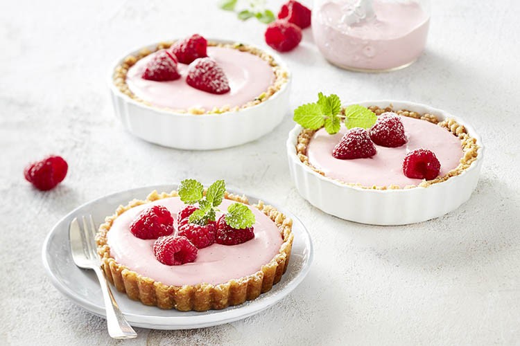 Himbeer-Tartelettes als Geschenk zum Muttertag. Bild: Deli Reform'