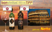 bonvinitas Weintipps rot: South Australia und Roma, 90 und 93 Punkte, sehr harmonischer Australier – Roma wenn’s anspruchsvoll sein soll, aus der Region Rom, die 'ewige Stadt' – gibt’s bei Netto