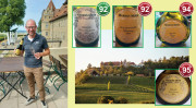 Super &quot;drinky&quot; wines to great growths: Wine Estate Markus Meier. Left: Markus Meier, a career changer who is knowing best how do, on the terrace of Frankenberg Castle - this one also on the right in the picture.