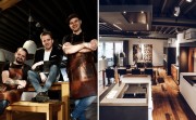 Die Troyka: TV-Koch Alexander Wulf, Marcel Kokot und Ronny Schreiber. Von links: Wulf, Schreiber, Kokot. Ein beachtlicher Komet am Gourmet-Himmel - plant Neubau in Erkelenz-Immerath - Interimszeit im dortigen Küchenstudio Hahn (rechts)