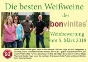 Die besten Weißweine der Weinbewertung vom 5. März 2018