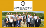 Wer ausgezeichnete Grauburgunder sucht, wird hier fündig: Die besten des Grauburgunderpreises 2021. Die Siegerehrung. Vorne sitzend SWR Moderator Martin Seidler und die badische Weinkönigin Katrin Lang. Copyright © NGK