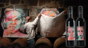 Unveiling of the originals by the artist Bastian Fiala during the presentation of the duo edition “Bastian Fiala – Art meets Wine” featuring the 2022 Waldulmer Spätburgunder Red Wine Spätlese trocken from the Waldulmer Winzergenossenschaft – held in the c