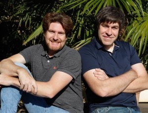 Weingut Weingut und Weinhaus Ernst &amp; Adolf Behringer OHG: Die beiden jungen engagierten „Winemaker“, Bernd und Thomas Behringer (von links), die das Weingut leiten - in Müllheim-Britzingen im südbadischen Dreiländereck