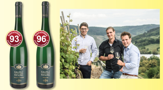93 und 96 bonvinitas Punkte: Je Großes Gewächs Weingut Albert Kallfelz