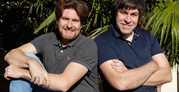 Weingut Weingut und Weinhaus Ernst & Adolf Behringer OHG: Die beiden jungen engagierten „Winemaker“, Bernd und Thomas Behringer (von links), die das Weingut leiten - in Müllheim-Britzingen im südbadischen Dreiländereck
