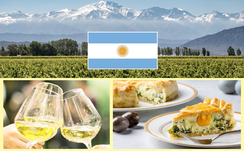 Argentinischer Weinabend mit Torta de Pasqualina und argentinischem Wein. War super mit einem Chakana Nuna 2019 White Blend – von hinreißend rustikalem Charakter - 93 bonvinitas Punkte!