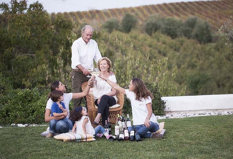 Alice und Paulo Tavares da Silva bewirtschaften die Quinta de Chocapalha mit ihren Töchtern.