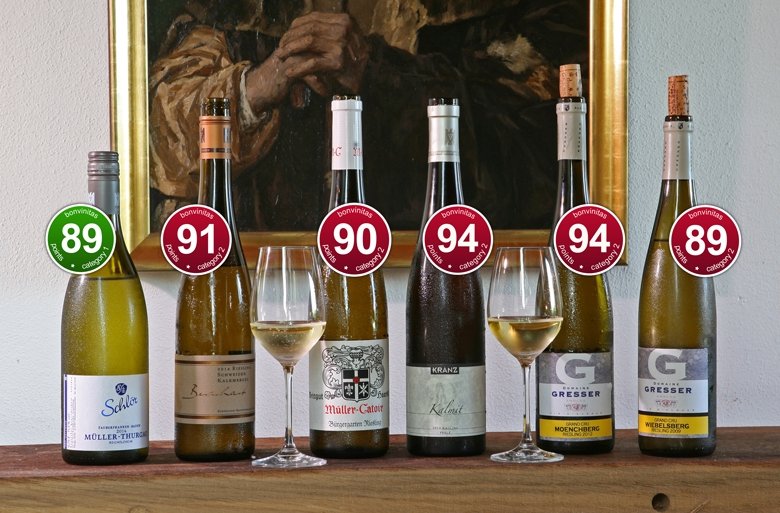 Spitzenrieslinge und ein sehr erstaunlicher Müller-Thurgau